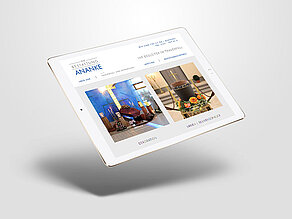 Eingebundene Bildergalerie auf der Webseite des Bestatter Ananke