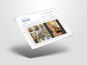 Eingebundene Bildergalerie auf der Webseite des Bestatter Ananke